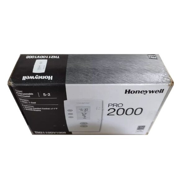 new Honeywell PRO 2000 Programmable 1H/1C Vertical Thermostat TH2110DV1008 - Picture 2 of 4